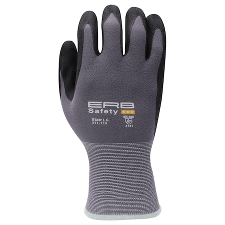 211-113 Nylon With Spandex Glove, Micro-Foam Coating, Breathable,MD,PR